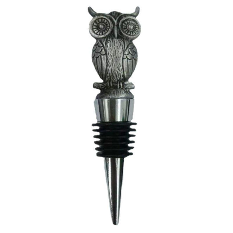 Wine Stoppers Animal Flamingo Octopus Mermaid Owl Bottle Cork 10-11cm Metal Zinc