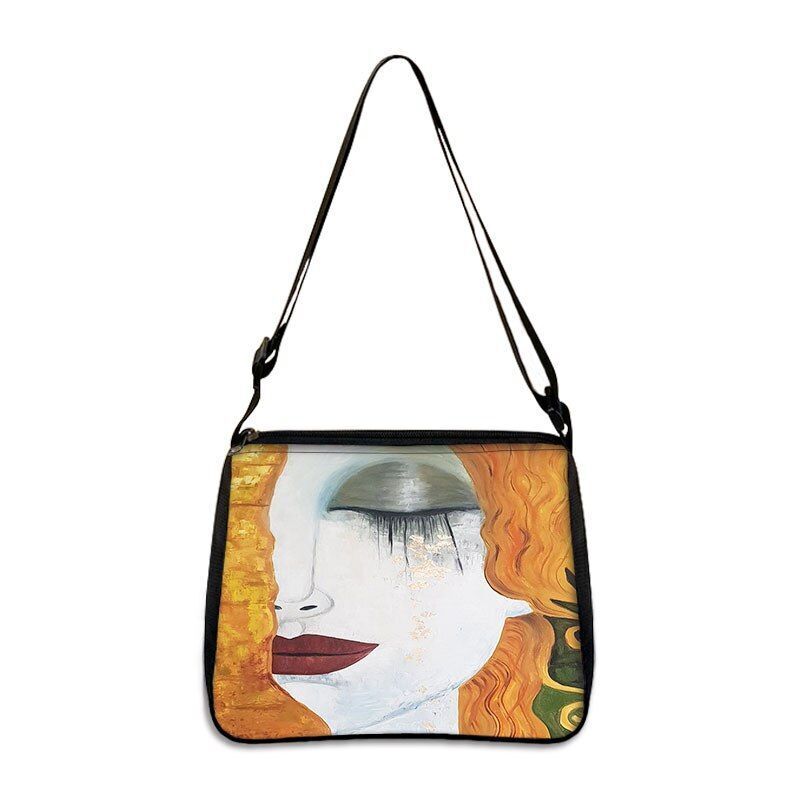 Famous Paintings Handbag Women Shoulder Bags Shopping Bag Canvas Pouch Zipper