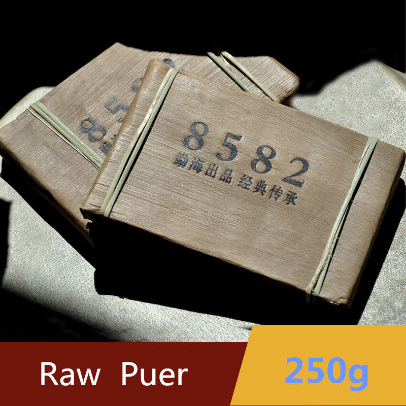 250g Classic Puer 8582 Raw Puerh Tea Brick Yunnan Menghai Pu'er Chinese Tea