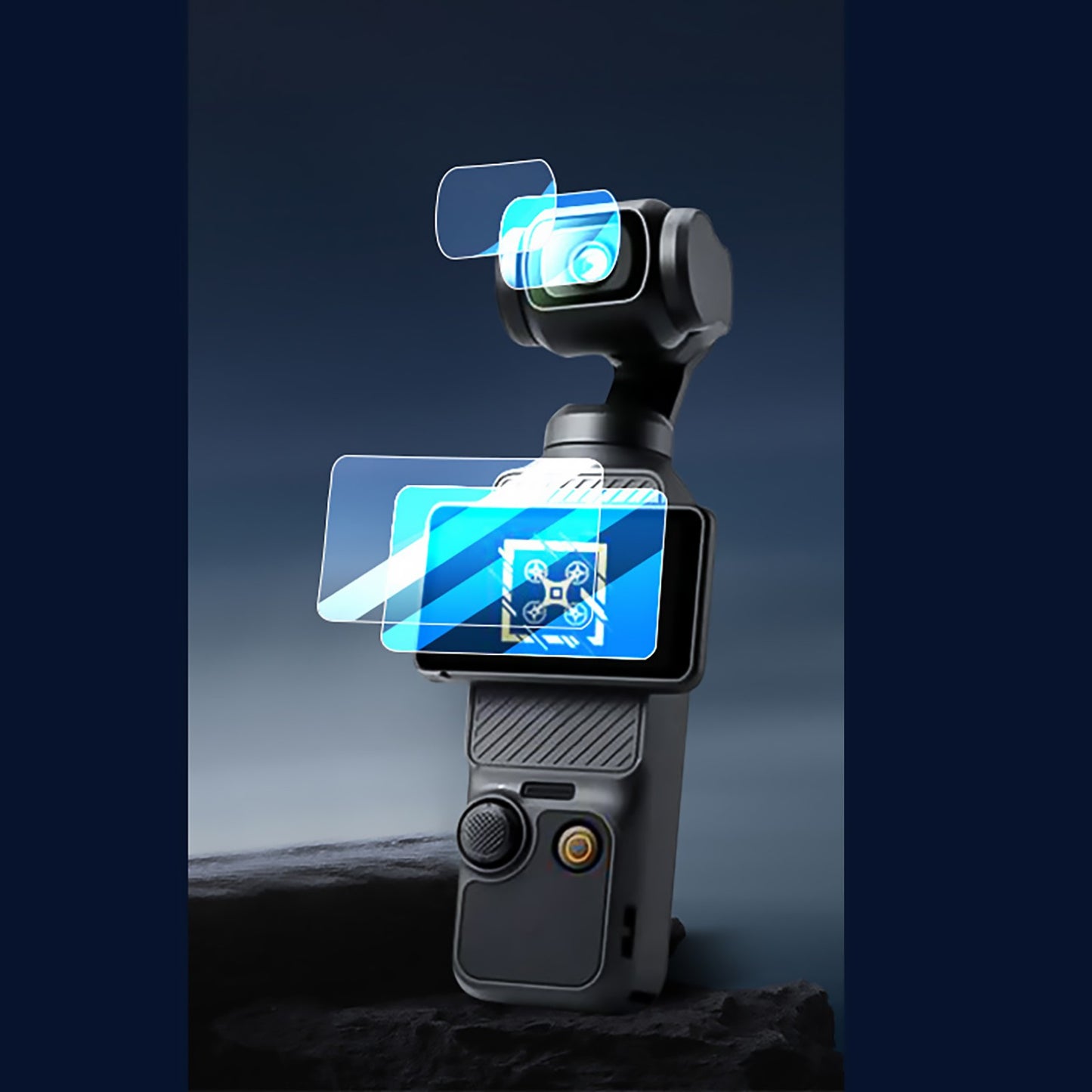 For DJI OSMO POCKET 3 Tempered Film Acces Protective Lens Screen HD Cover 2 Set