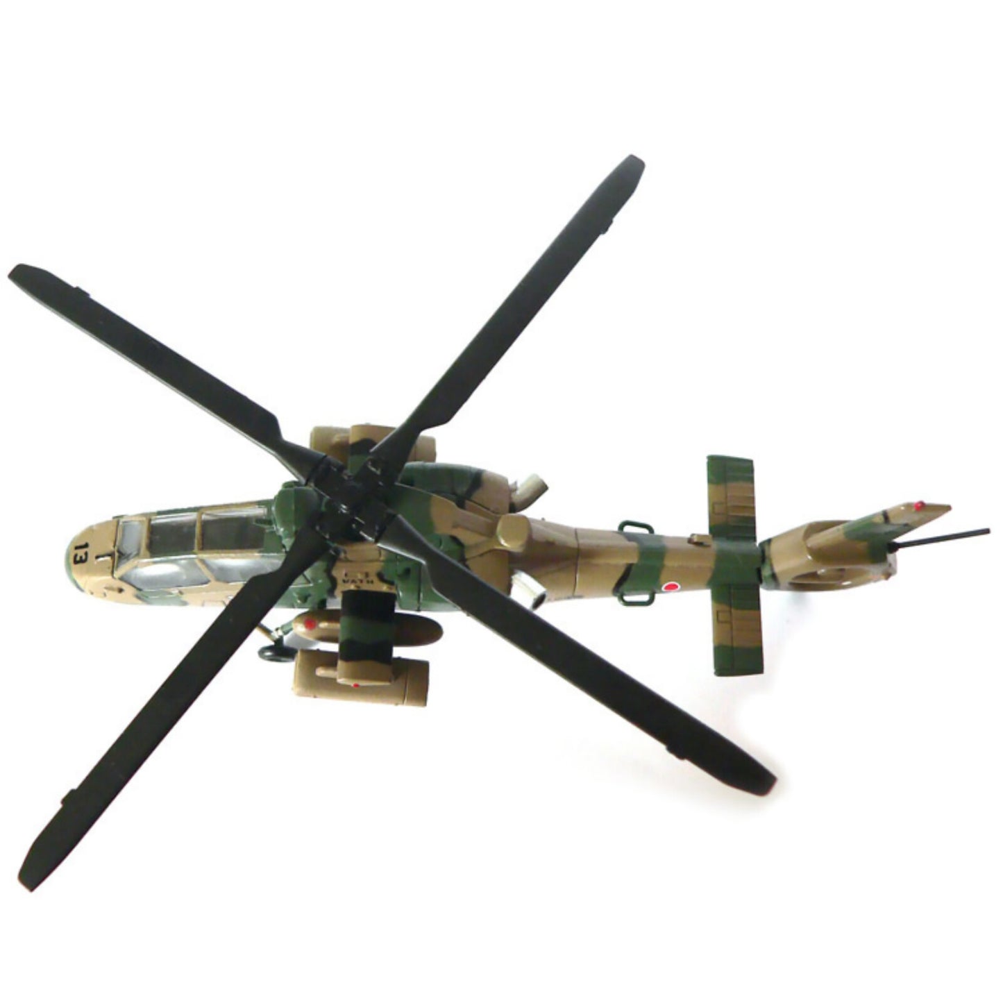 1/100 Scale Diecast Alloy JGSDF OH-1 Ninja Helicopter Aircraft Model Toy Gift