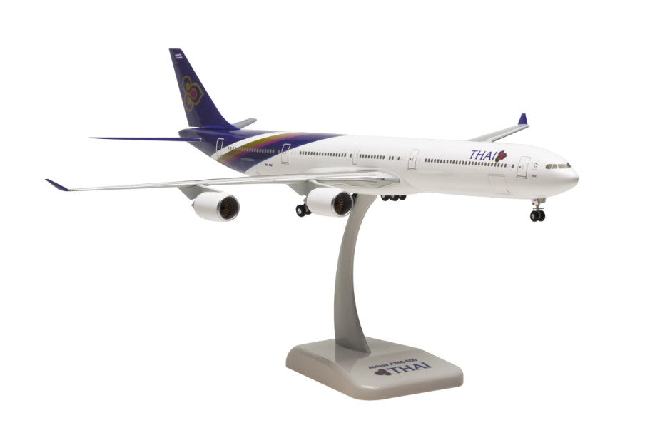 1:200 38CM Hogan THAI AIRBUS A340-600 Passenger Airplane ABS  Plastic Model