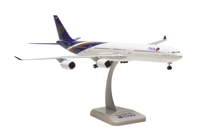 1:200 38CM Hogan THAI AIRBUS A340-600 Passenger Airplane ABS  Plastic Model