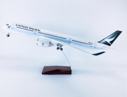 47CM 1:140 CATHAY PACIFIC AIRBUS A350 Airplane Landing Gear Resin Aircraft Model