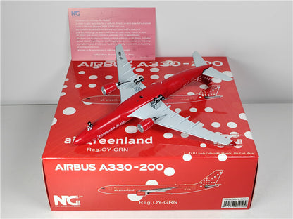 NG Models air greenland FOR AIRBUS A330-200 OY-GRN 1:400 Plane Pre-built Model