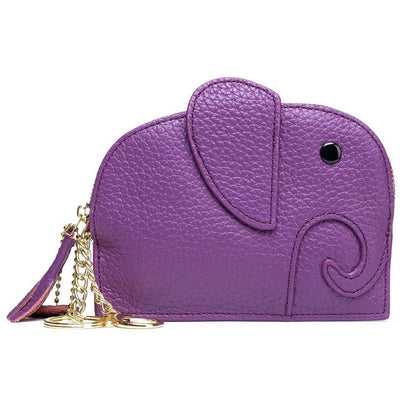 Wallets Genuine Leather Zipper Purses Small Cowhide Money Bag Coin Card Holders