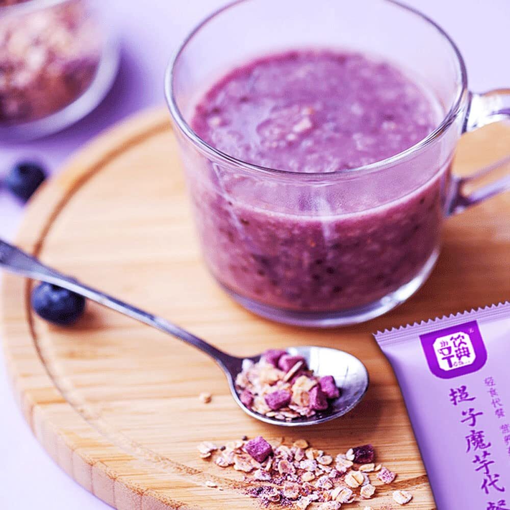 Grape Purple Potato Amorphophallus Congee Meal Breakfast 300g (30gx10 Sachets)