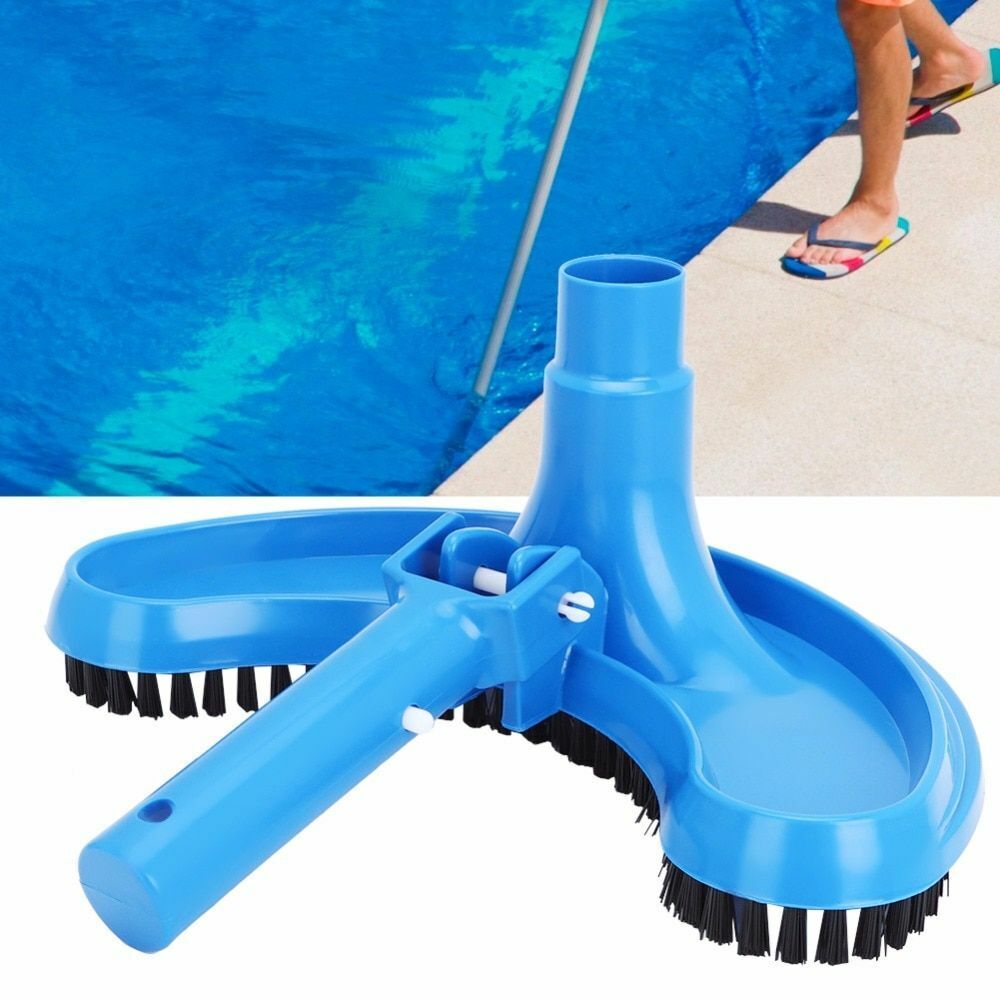 Curved Vacuum Head Swimming Pool Suction Brush Cleaner Half Moon Flexible Clean
