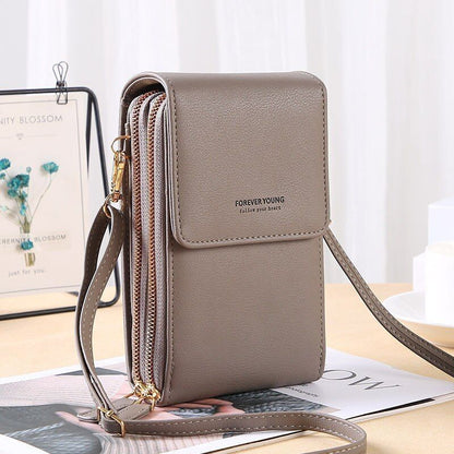 Crossbody Wallet Women Shoulder Bags Long Purse Multifunctional Pocket Polyester