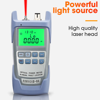 AUA-9A Optical Power Meter with Visual Fault Locator Optic Fiber Tester VFL 20MW