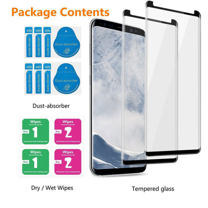 For Samsung Galaxy S8/S8 Plus Case Friendly Tempered Glass Screen Protector