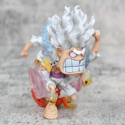 Anime One Piece Sun God Nika Luffy Gear 5 PVC Action Figure Model Toy Statue