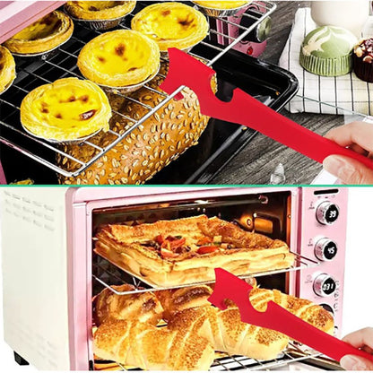 Kitchen Oven Push Pull Rod Air Fryer Silicone Baking Creative Kitchen Utensils