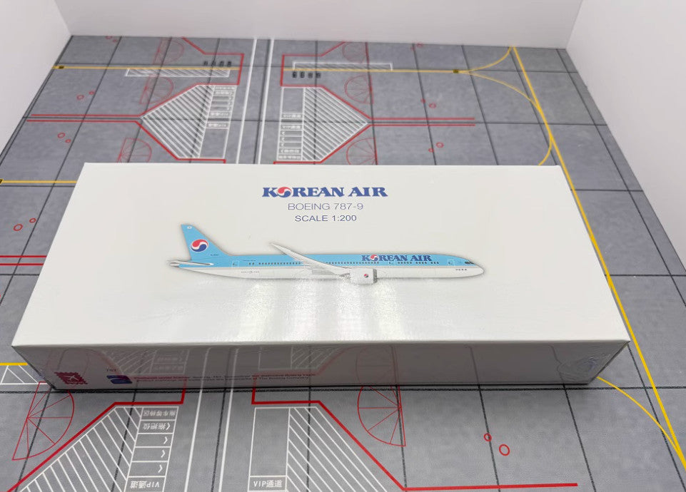 1:200 32CM Hogan KOREAN AIR BOEING 787-9 Aircraft ABS Plastic Airplane Model