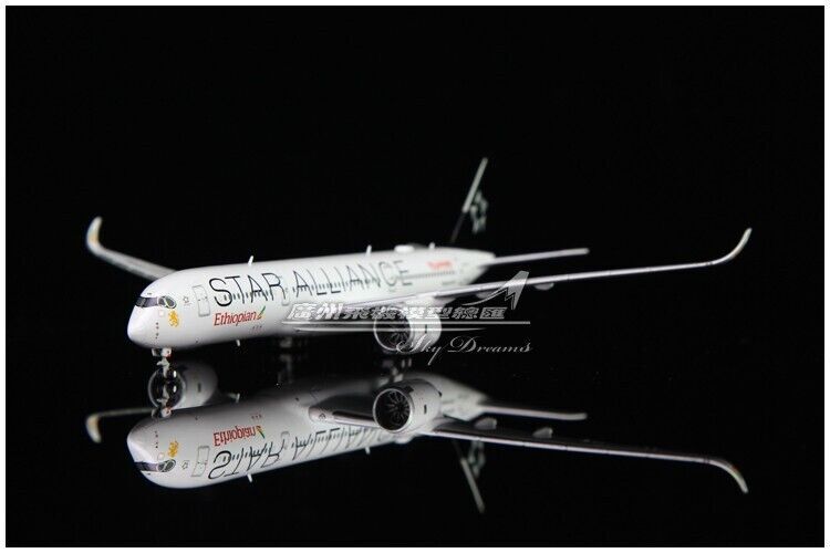 1:400 JC Wings Ethiopian STAR ALLIANCE AIRBUS A350-900XWB Airplane Diecast Model