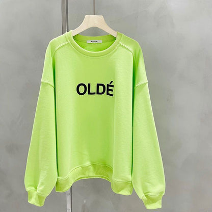 Sweatshirt Bag O-neck Pullover Hoodies Long- Sleeve Tops Lady Sweatshirts