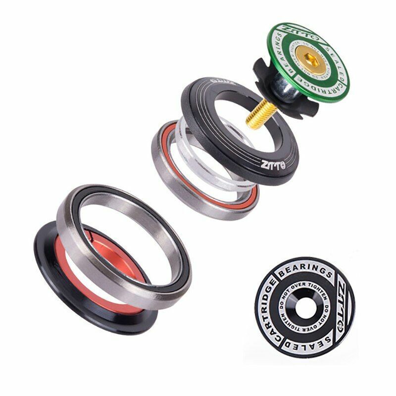 Bicycle Headset 42mm 52mm CNC 1 1/8"-1 1/2" MTB Bearing Tapered Tube Fork Steer