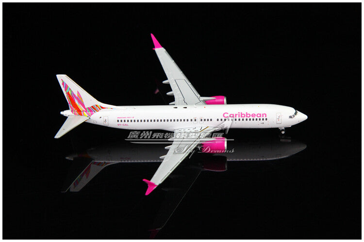 1:400 GeminiJets Caribbean BOEING B737 MAX 8 Airplane Diecast Plane Craft Model