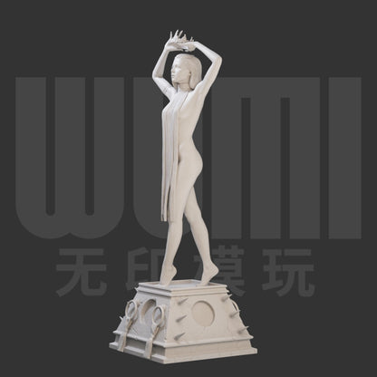 1/24 resin figures model A girl wearing a crown Unassembled unpainted