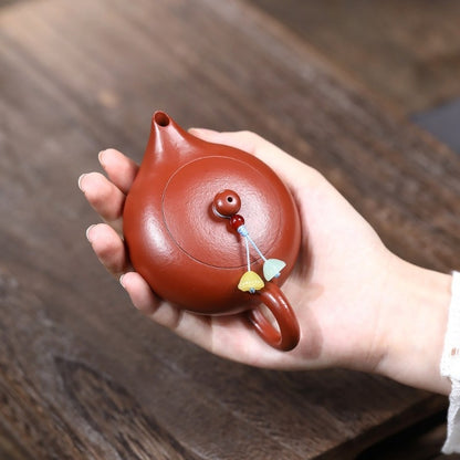 3.4oz True Yixing Zisha Zhu Clay Tea Pot With Certificate Paper Original Ore Pot