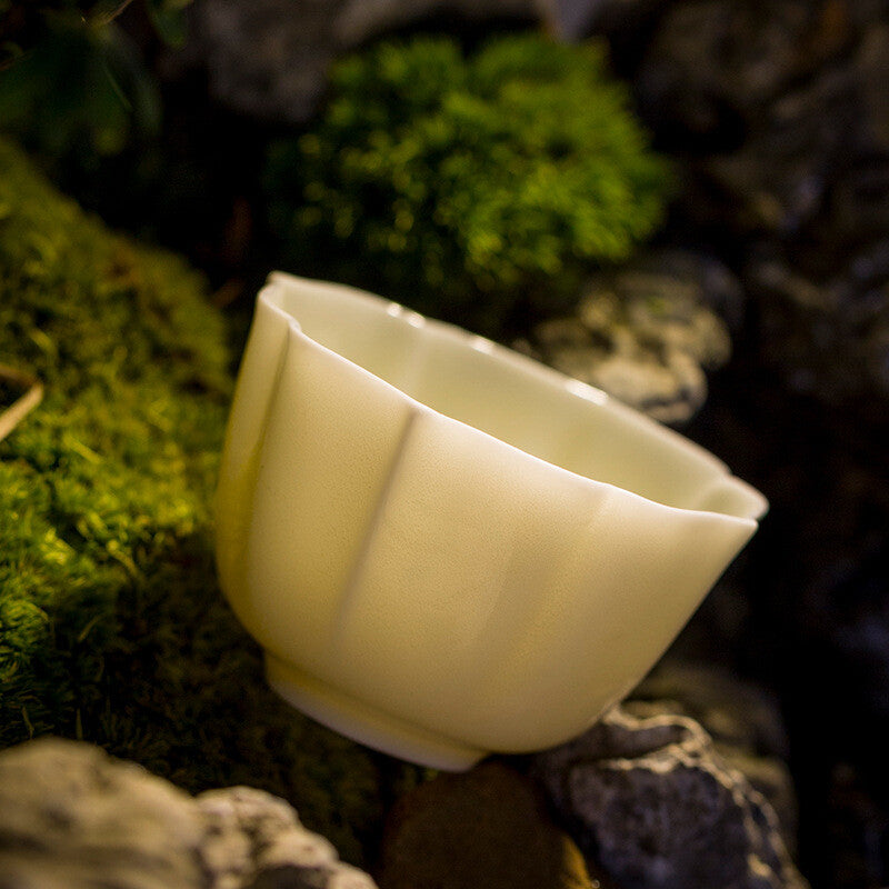 Handmade Tea Cup Thin Glaze Porcelain Master Cup 65ml Chinese Kungfu Tea Cup New