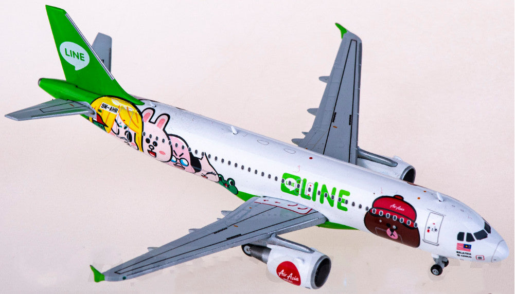 1:400 BT400 AirAsia Airbus A320 Passenger Airplane Diecast Model