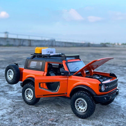 1:32 Ford Bronco Lima Druckguss Modellauto Geländewagen Spielzeug Soundlicht Geschenk -