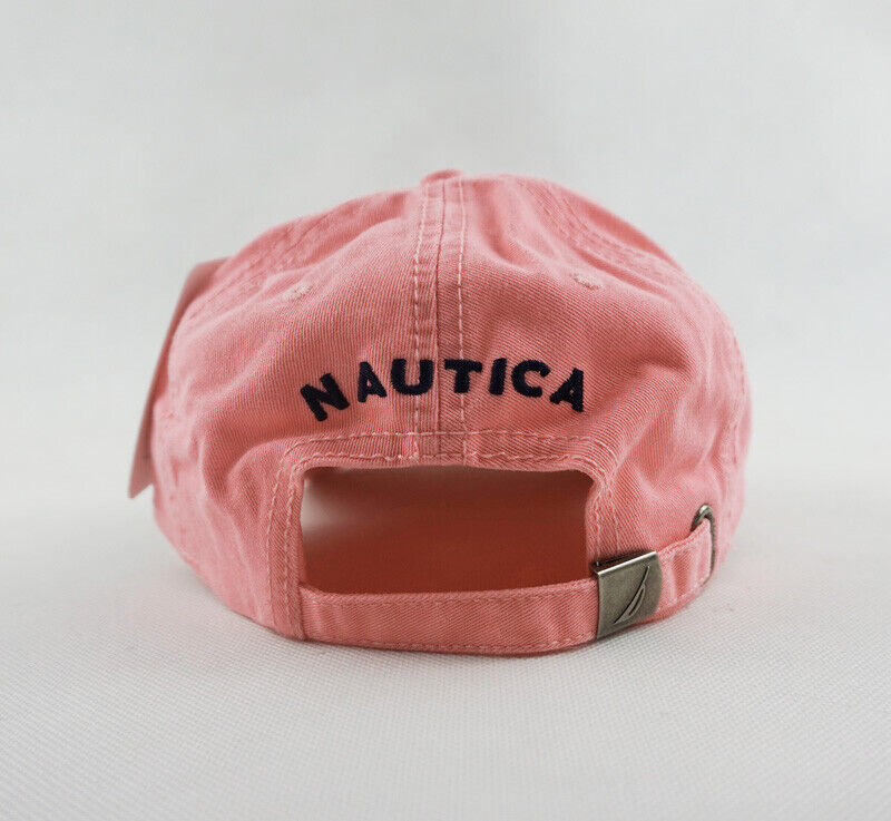 Nautica Hat 100% Cotton Outdoor Sport Baseball Cap Pink Adjustable Rare Outdoor