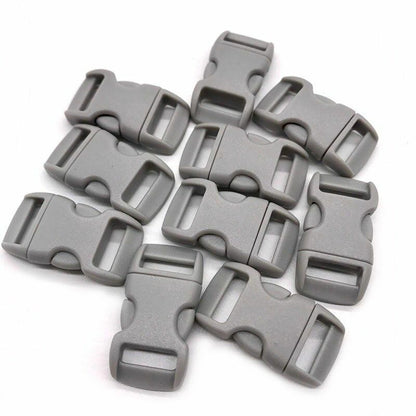 10Pcs Side Release Buckle Curved Paracord Dog Collar Strap Webbing Outdoor Camp