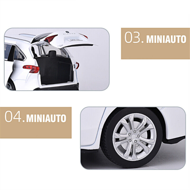 1:24 Toyota Sienna MPV Alloy Model Car Diecast Vehicle Sound Light Kids Gift Toy