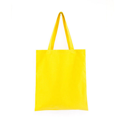 Solid Color Canvas Bags Shopping StorageBags Tote Bag Eco-friendly Shopping Bags