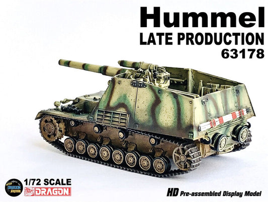1:72 DRAGON Hummel, Sd.Kfz.165 Self propelled Howitzer Diecast PVC Armor Model
