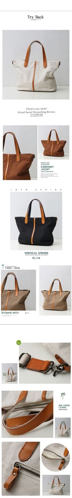 Canvas Bag Zipper Contrast Color Purse Shoulder Bag Retro Wild Diagonal 32*14*26