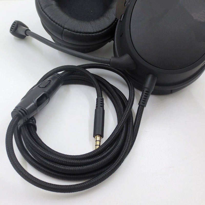 Headphone Cable Audio Cord Line For HyperX- Cloud/Cloud Alpha Gaming Headsets