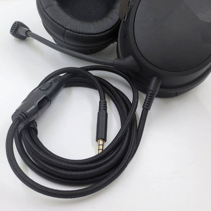 Headphone Cable Audio Cord Line For HyperX- Cloud/Cloud Alpha Gaming Headsets