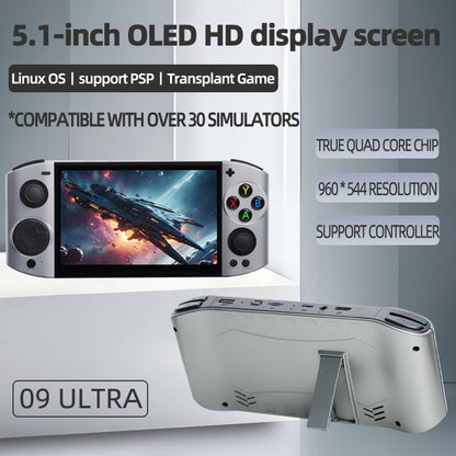 09 Ultra 5.1" OLED HD Screen Open Source Retro Handheld Game Console