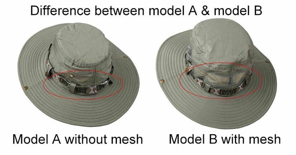 Hat Waterproof Bucket Men Women Outdoor UV Protection Wide Brim Hiking Fishing