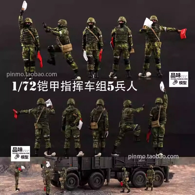 1/72 Russian Armor Command Soldier 5 Soldier Model
