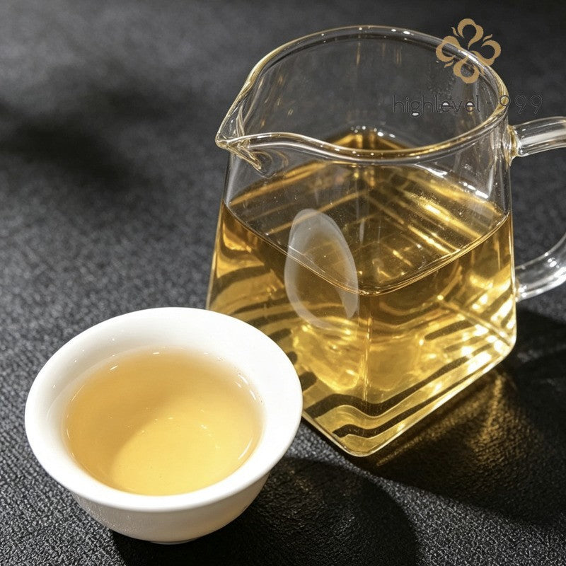 200g Raw Pu'er Tea Brick Dry Stored Yunnan Bingdao Ancient Tree Yellow Leaf Tea