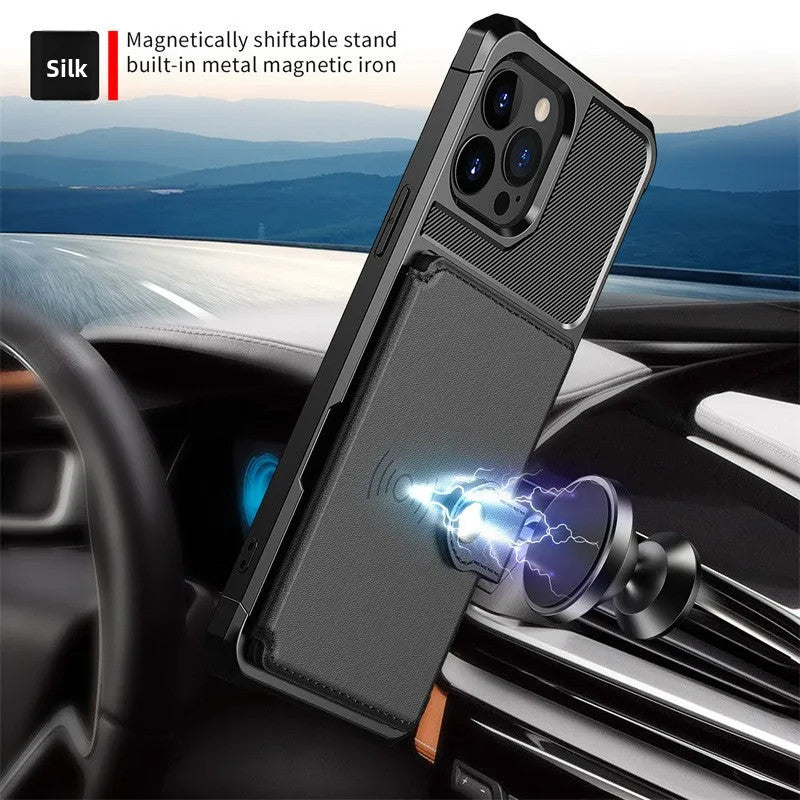 Tough Multi Slot Phone case Case with Portable Card Slot Cover for iphone17/16
