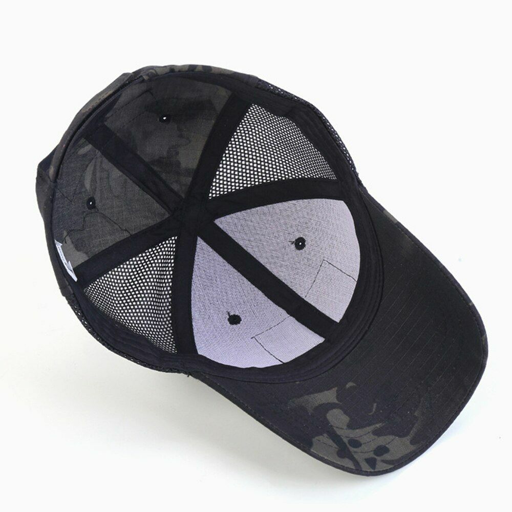Tactical Hat Camouflage Sunscreen Outdoor Sport Hunting Camping Hiking Cap Brown