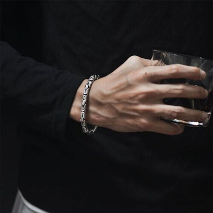 925 Sterling Silver Vintage Dragon Bracelet Unique Elegant Trendy Bangle Jewelry