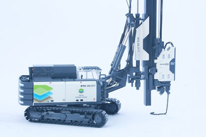 1:50 BYMO RTG RG21T Pile Drive with Hydraulic Vibrator Machine Diecast Model #5