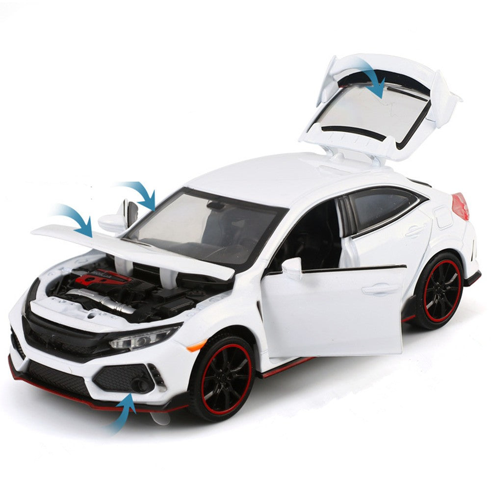 1:32 Diecast Alloy Pull Back Function Model Toy Car With Sound&Light Effect