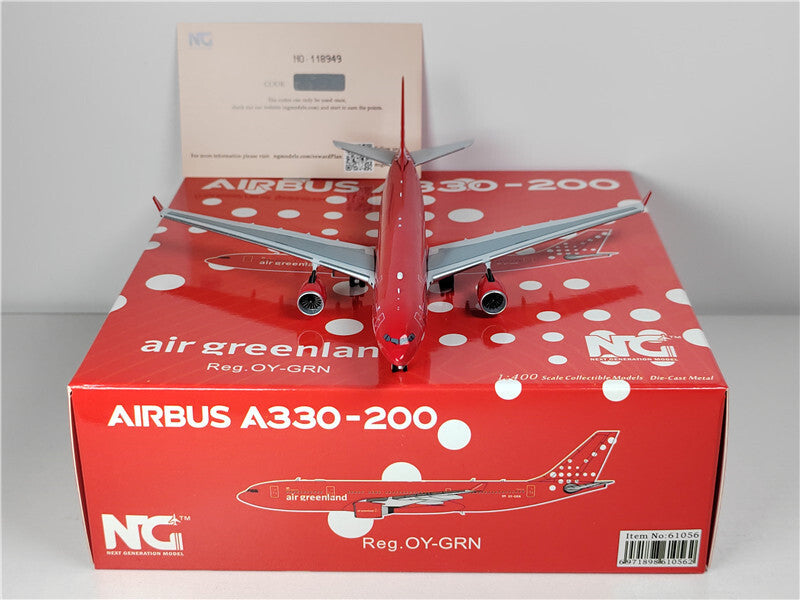 NG Models air greenland FOR AIRBUS A330-200 OY-GRN 1:400 Plane Pre-built Model