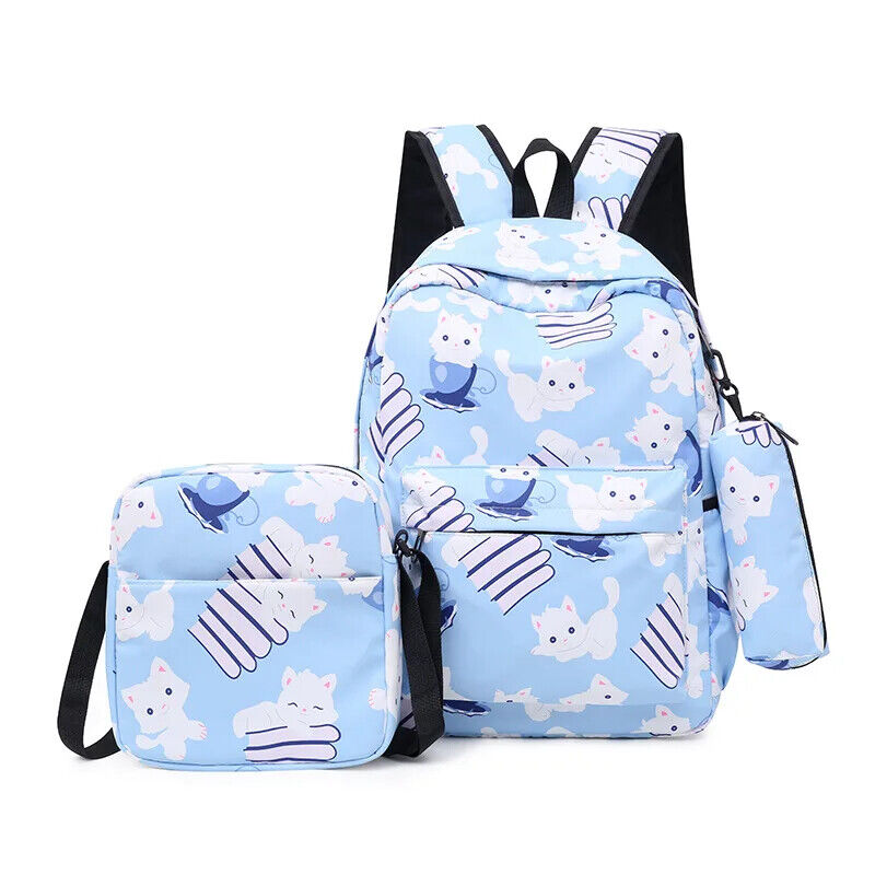 3pcs/set bags women boys shoulder bag backpacks travel bag men school backpack