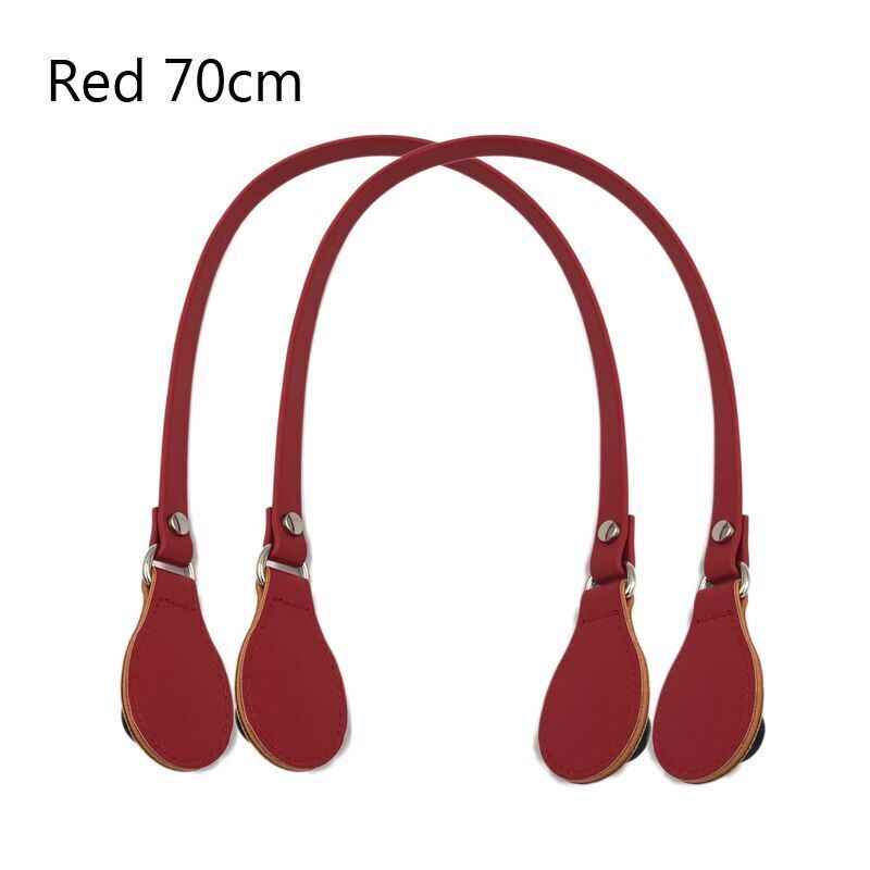 Flat Handles Faux Leather Handle Removable Flowers Canvas Handbags Accessories