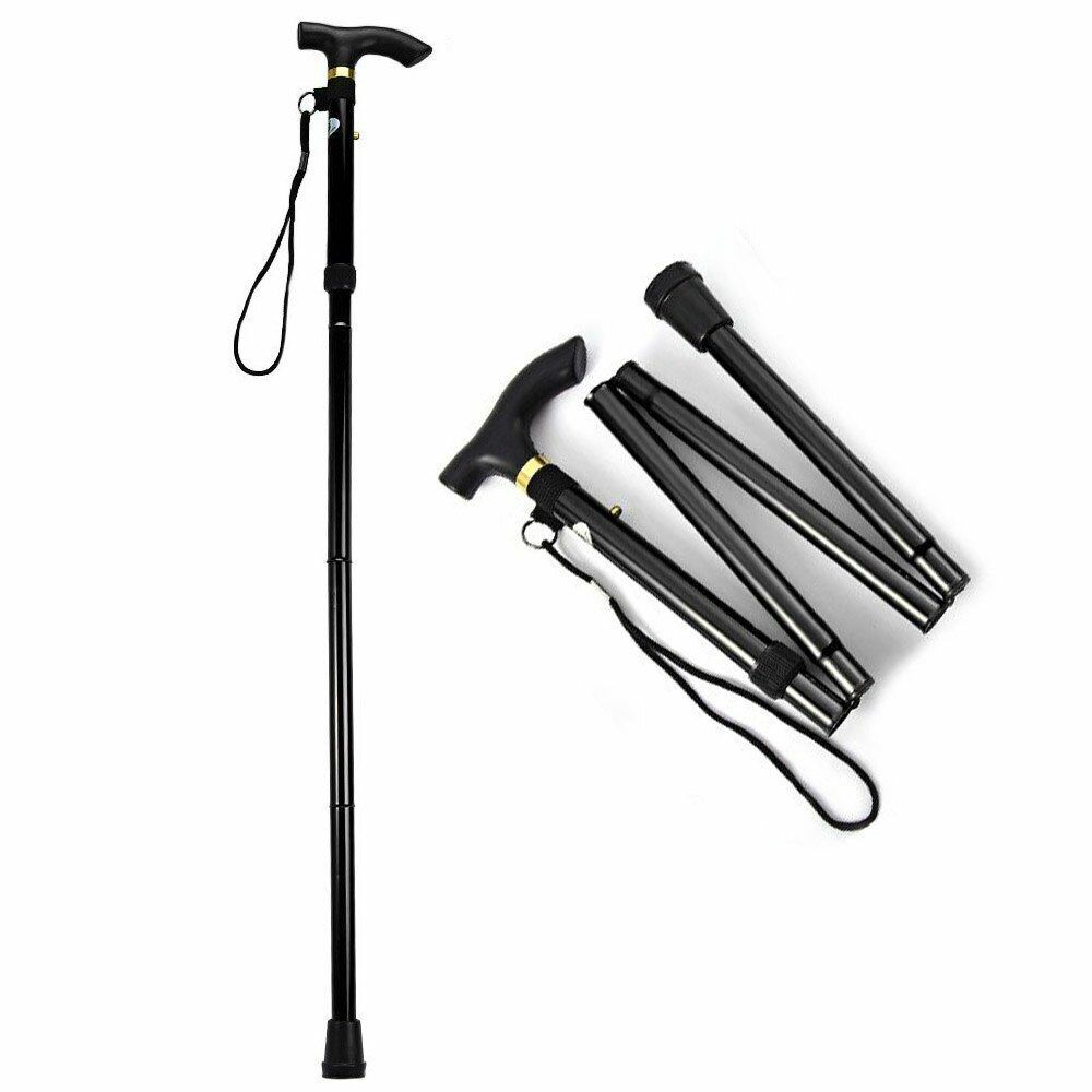 Nordic Walking Stick Telescopic Quick Lock Foldable Trekking Pole Hiking Cane