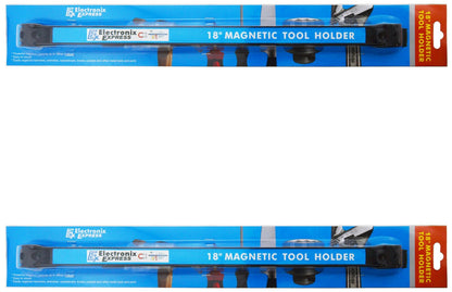 2 Pack 18" Magnetic Tool Organizer Racks (Mounting Screws Included)