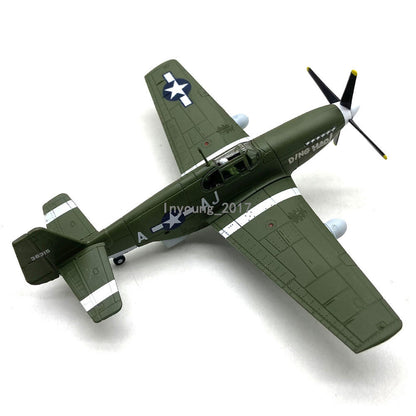 1/72 1941 WWII P-51B Mustang Fighter Aircraft Diecast Military Airplane Model